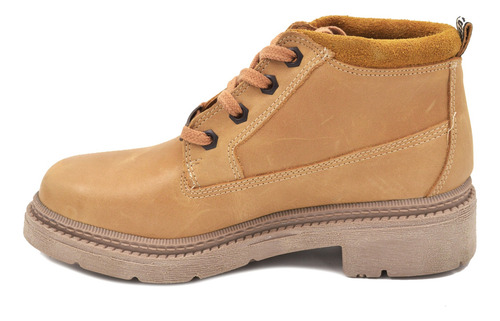 Borcego Corto Mujer Wallace Urban Cow Cuero Comodo Moda