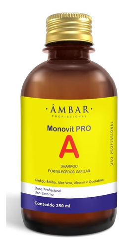 Imagem 1 de 1 de Shampoo Monovit Pro (vitamina A) 250ml
