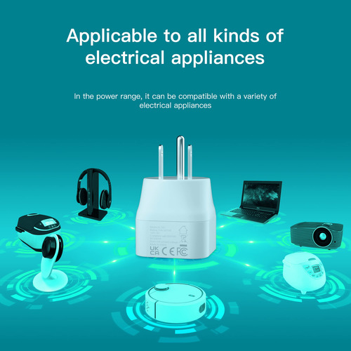 Adaptador De Enchufe Ziissup De Europa A Ee. Uu., Tipo C/e/f
