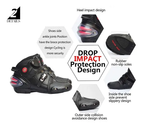 Botas Botines Moto Protección Speed Talla 41 - 41 1/2 Caña B