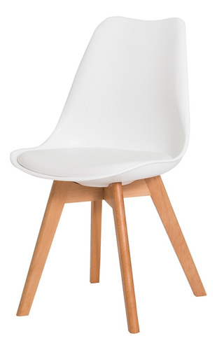Cadeira De Jantar Cozinha Cadeiras Inc Saarinen Leda Wood Branco