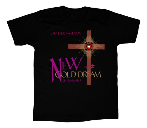 Remeras Estampadas Dtg Full Hd Simple Minds New Gold Dream