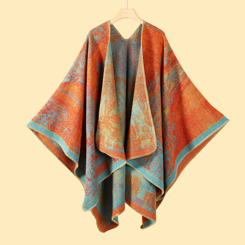 Chal De Viaje Tejido Para Otoño E Invierno, Estilo Versátil