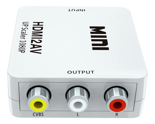 Mini Adaptador Convertidor De Hdmi A Rca 1080p Tv Av Audio