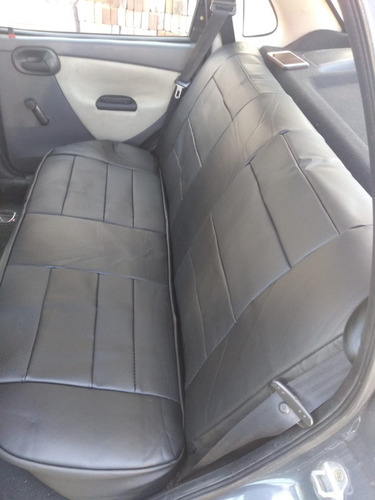 Fundas Cubre Asientos Tacto Piel Para Grand I10 2020-2024 Negro