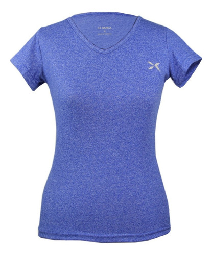 Remera Deportiva Running Dama Jaspeada Francia Yakka