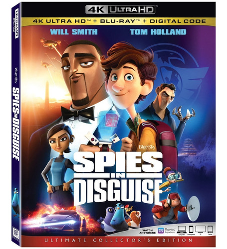 4k Ultra Hd + Blu-ray Spies In Disguise Espias A Escondidas