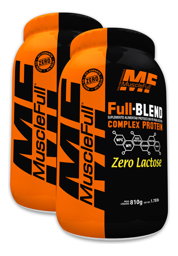 Combo 2complexo De Proteinas Full Blend 810g Zero Lactose Mf