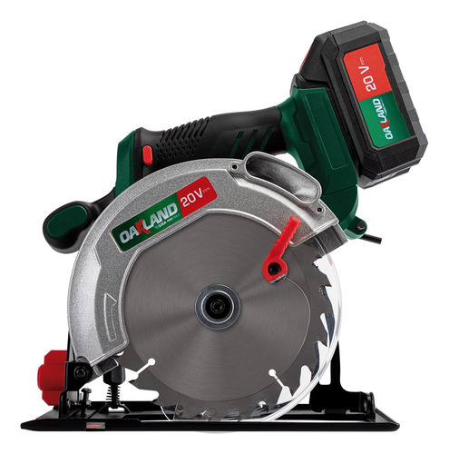 Sierra Circular Inalambrica Brushless 6-1/2 Pulg 20v 1500w Oakland +2 Baterias Color Verde CM-5000
