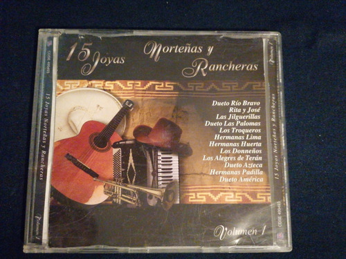 15 Joyas Norteñas Y Rancheras Volumen 1 Cd Sony Music 