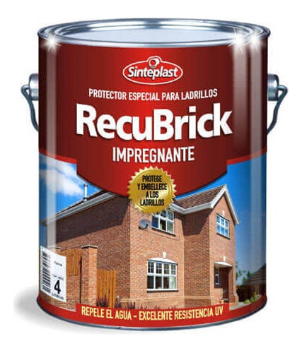 Recubrick Impregnante 20 L Sinteplast Ladrillos Mm