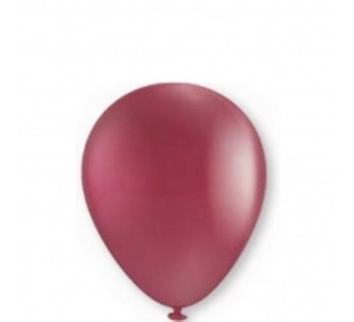 200 Pz Globos Vino Tinto Ladrillo Latex 9 Payaso Decoración 