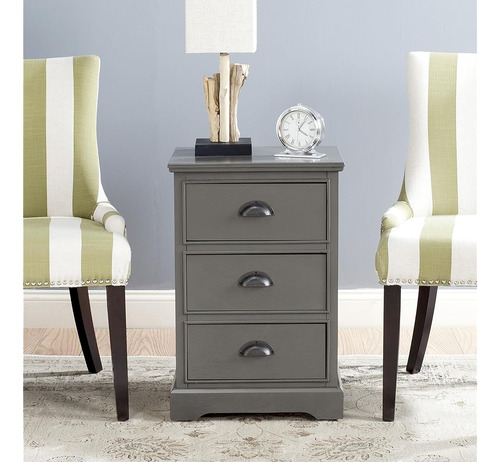 Safavieh American Homes Collection Griffin Grey 3 Drawer Mes