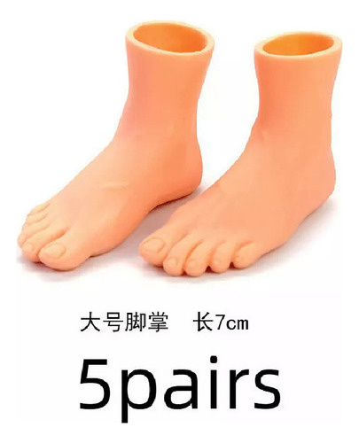 A 5 Pairs De Dedo Falso Pulgar Punta De Broma De Juguete
