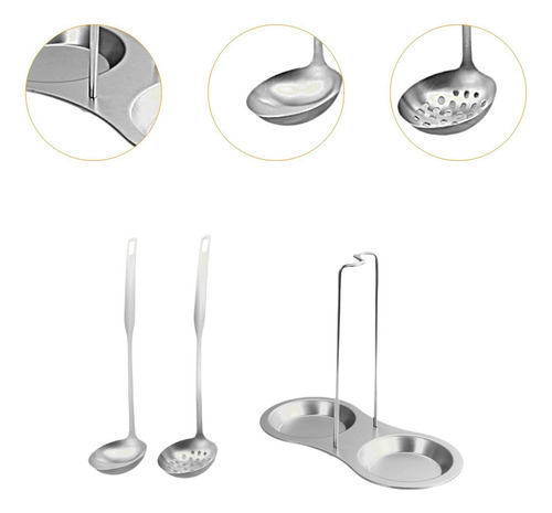Soporte Para Cucharones De Sopa Y 2 Cucharas Soporte Argén