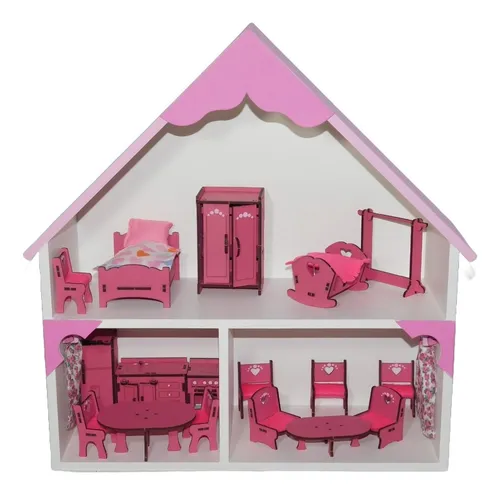 Casita De Muñeca Mesa De Luz Montessori Mundopino