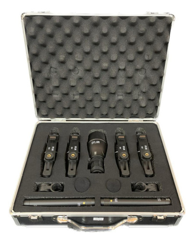 Kit Microfone Bateria Dylan Dd-7 Com Case
