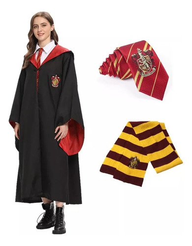 Harry Potter Disfraz Capa Bordada Hombre Mujer Cosplay Ropa