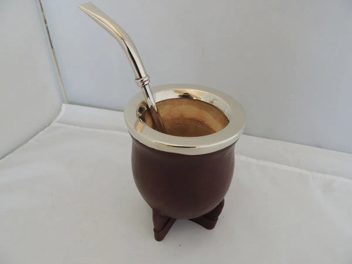 Imagen 2 de 7 de Mate Uruguayo Camionero Premium En Alpaca / En Colores