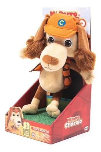 Perro chocolo peluche interactivo hotsell