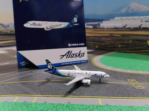 Avion A Escala Alaska A320  Pride Livery  Gemini 1:400