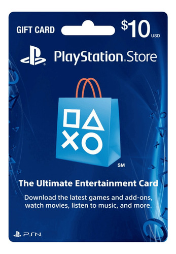 Tarjeta Playstation Network 10 Usd (usa) 