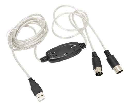 Cable De Estudio De Música Usb A Midi, 16 Canales, Pc A