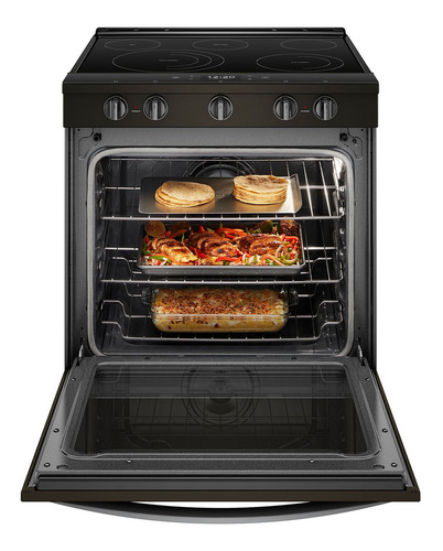 Estufa Whirlpool Smart Appliance Al Piso 30 Negro Wee750h0h