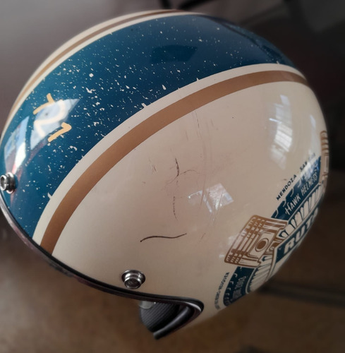 Casco Abierto Hawk 721 - Ruta 40 - Usado Azul Marino Lisa M