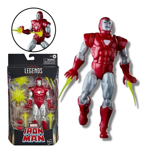 Boneco Iron Man Silver Centurion - Marvel Legends Hasbro