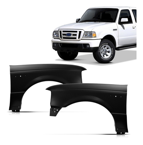 Paralama Dianteiro Ford Ranger 2005 2006 2007 2008 2009