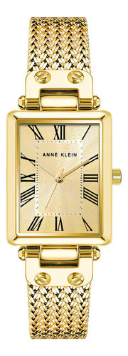 Reloj Mujer Anne Klein Ak-3882chgb Cuarzo Pulso Dorado En