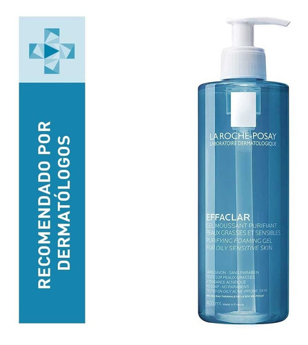 Imagen 1 de 7 de Gel Limpiador Piel Grasa Effaclar La Roche Posay 400ml