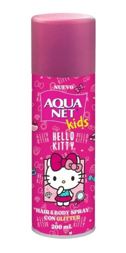 Hello Kitty Spray Para Cabello Glitter Niña Cabello Aqua Net