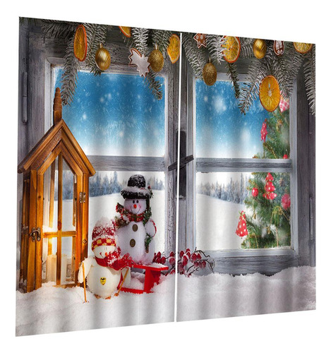 Cortinas Impermeables 3d Cortinas De Ventana 2 Paneles B