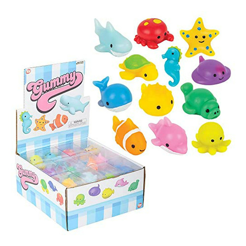 Kids Sea Life Mochi Squishy Animal Toys, Fun Mini Kawaii Squ