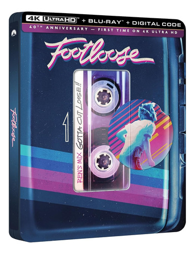 Blu Ray 4k Footloose Steelbook Ultra Hd 40 Anniversary