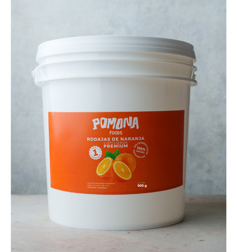Fruta Rodaja De Naranja Liofilizada 500g Premium Pomona Food