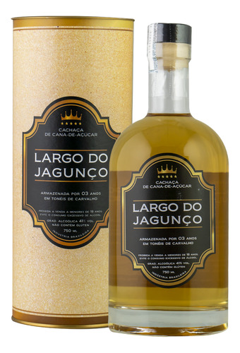 Cachaça Largo Do Jagunço Carvalho Três Anos Com Box 750ml