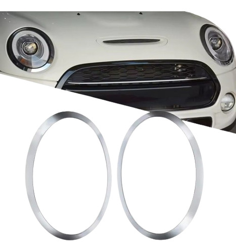 Bisel Y Grapas De Faro Mini Cooper Piloto F56 2014+ Silver Plateado Ambos Lados