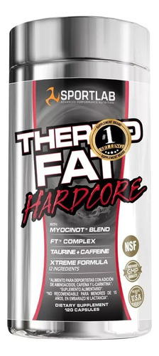 Thermo Fat Hardcore 2.0 - 120 Caps, Sl Sabor Sin Sabor