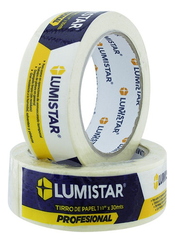 Tirro Cinta De Papel Lumistar 1 1/2  X 30m Somos Tienda