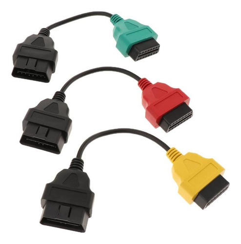 3pcs Ecu Scan Adaptador Cable De Diagnóstico Paquete Para