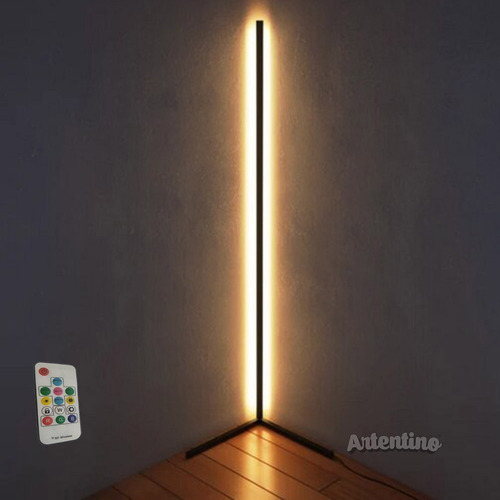Imagen 10 de 10 de Luz Lampara Pie Esquinero Pixel Led Rgb Deco Minimalista