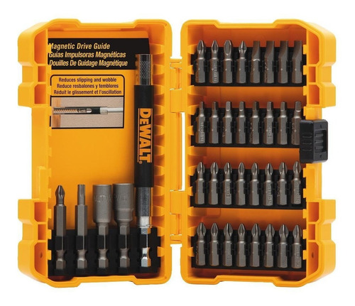 Kit De Puntas P/ Destornillar Con Caja 37 Pzs Dewalt Dw2176