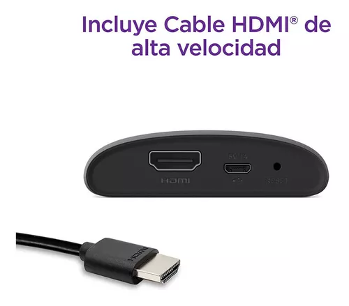 Adaptador Smart Tv Roku Premiere 3920R 4K/HDR/HD - Negro