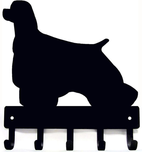 Cocker Spaniel Clave Rack/correa Del Perro Colgadero   Art