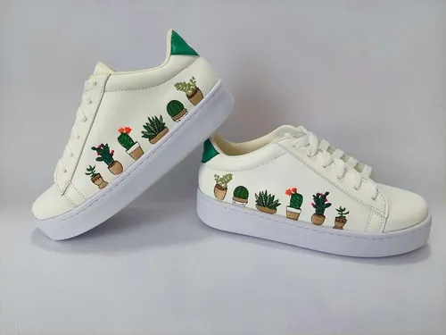 Tenis Cactus Para Ni a Mujer Juvenil Modelo En Tendencia Meses