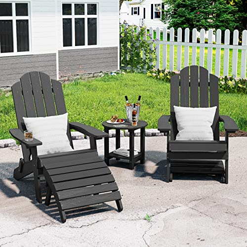Mximu Plegable Adirondack Ottoman, Taburete Plástico Adirond