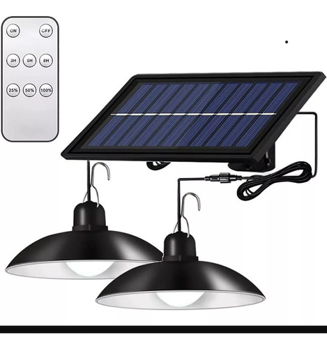 Lampara Solar Led Colgante Plafon 240w + Control 